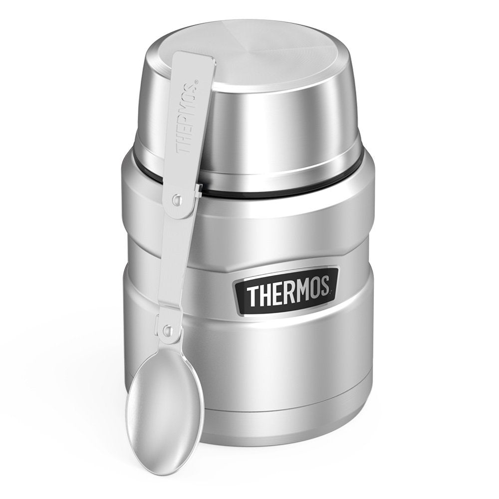 Thermos Stainless King 16 Ounce Food Jar with Folding Spoon, Stainless Steel - Mirela Mendoza