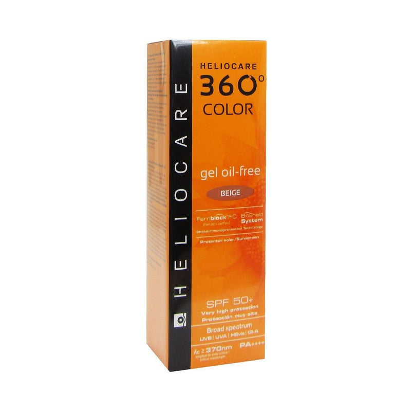 Heliocare 360 Gel-color Oil-free Spf50 Beige 50ml - Mirela Mendoza