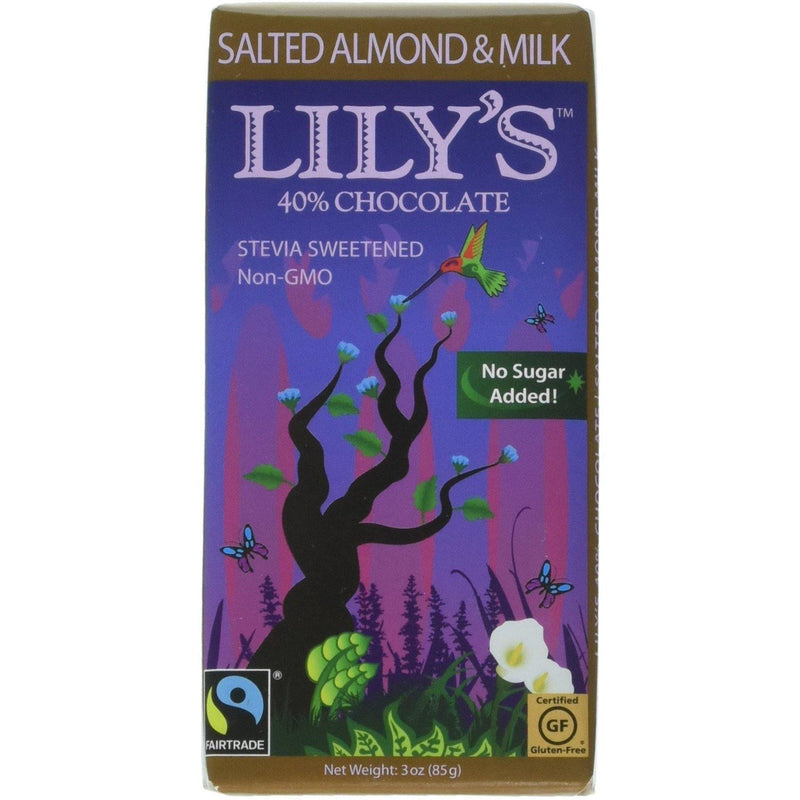 Lily's Salted Almond and Milk Chocolate - Mirela Mendoza
