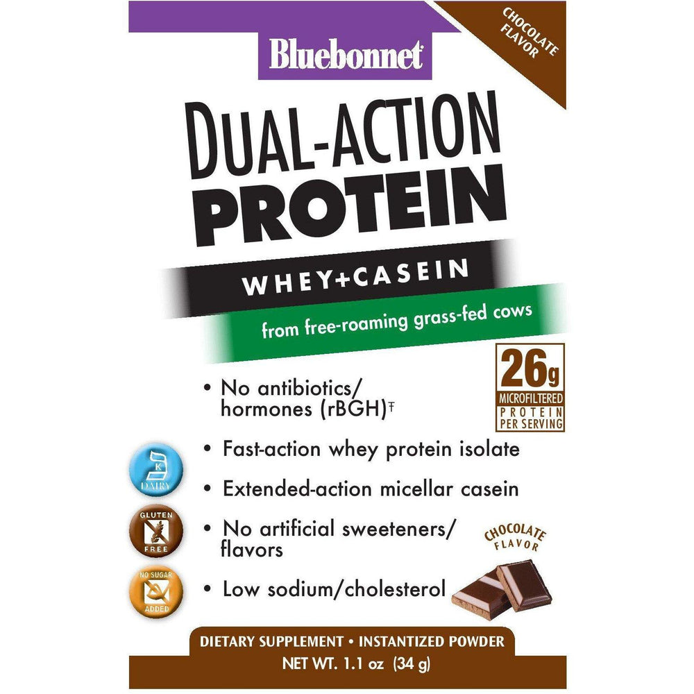 Bluebonnet Nutrition Dual-Action Chocolate Protein Powder - Mirela Mendoza