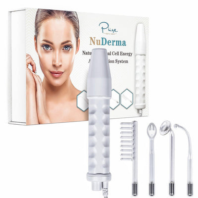 NuDerma Portable Handheld High Frequency Skin Therapy Wand Machine - Mirela Mendoza