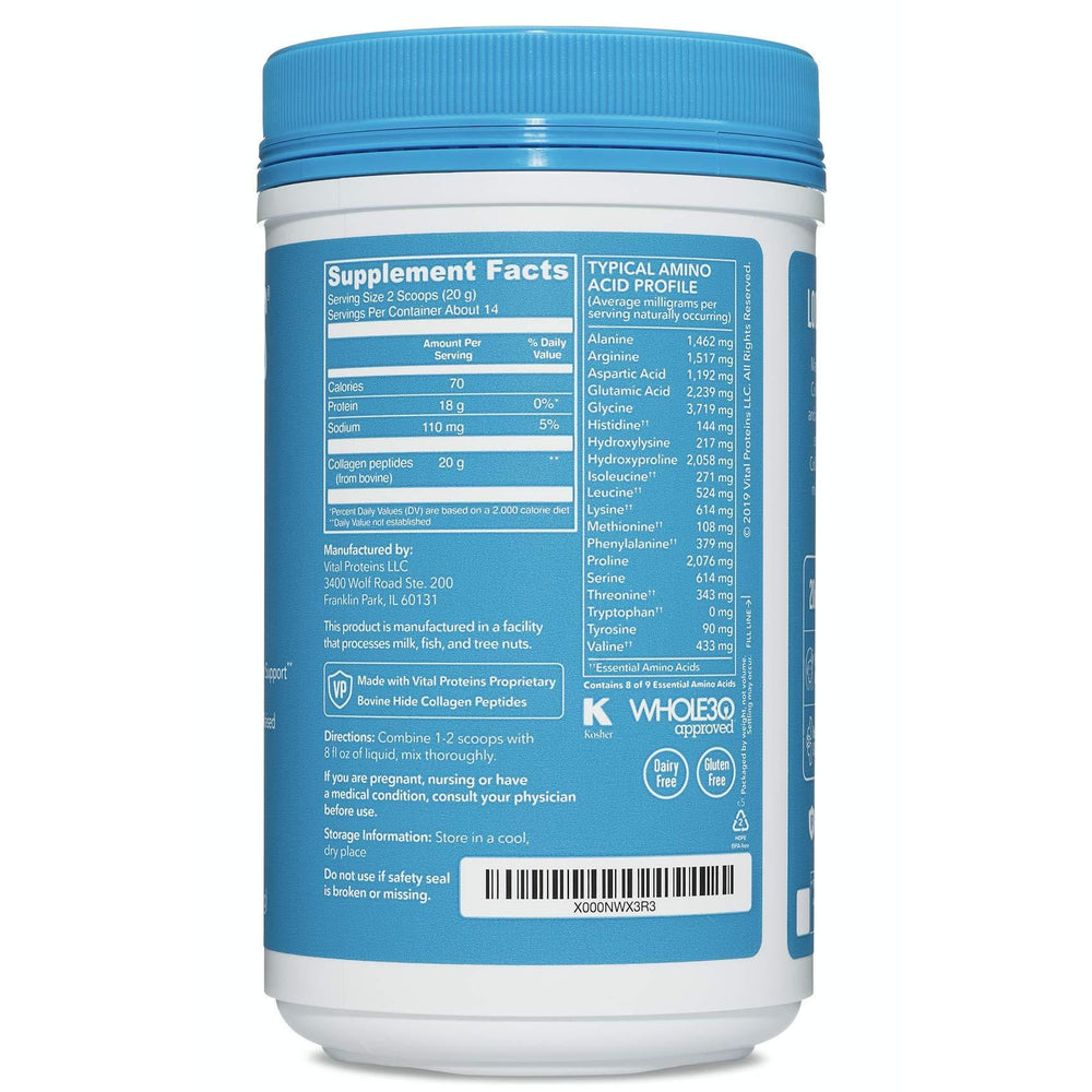 Vital Proteins Collagen Peptides Powder Supplement - Vital Proteins 10 Ounce - Mirela Mendoza