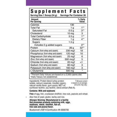 Bluebonnet Nutrition Dual-Action Protein Powder, French Vanilla Flavor - Mirela Mendoza