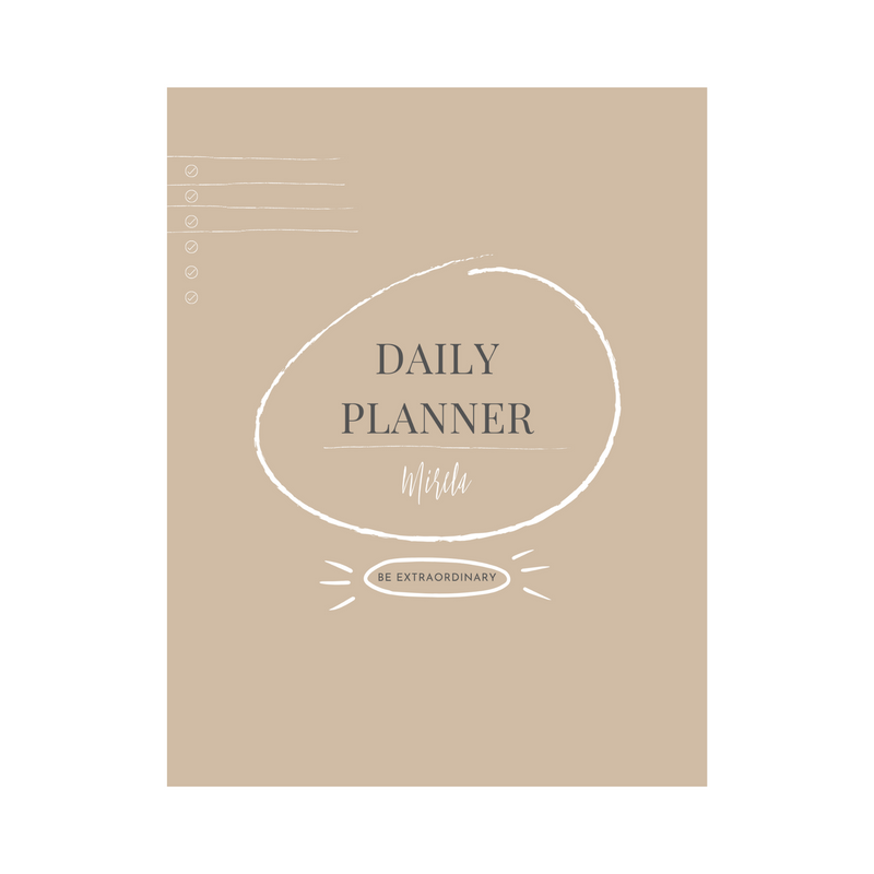 Daily Planner - Un día productivo - Mirela Mendoza
